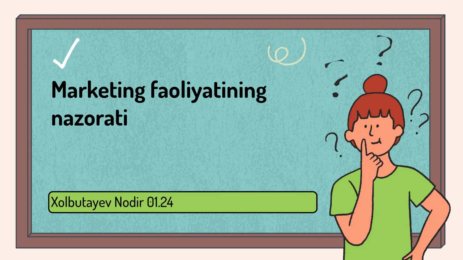 Marketing faoliyatining nazorati