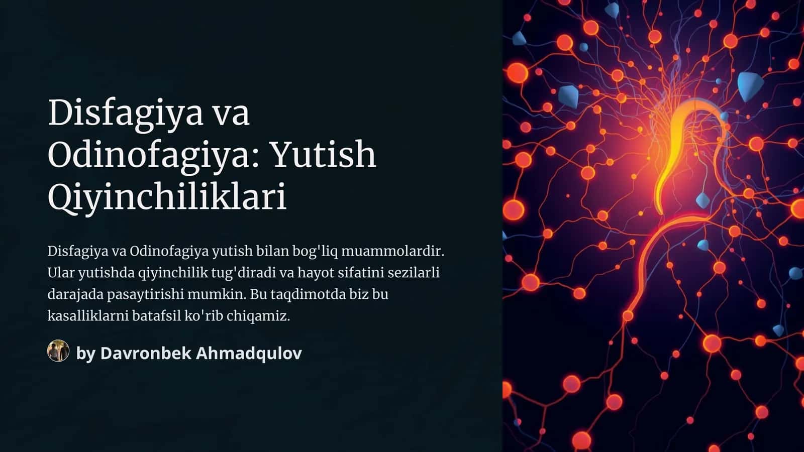 Disfagiya va Odinofagiya: Yutish Qiyinchiliklari