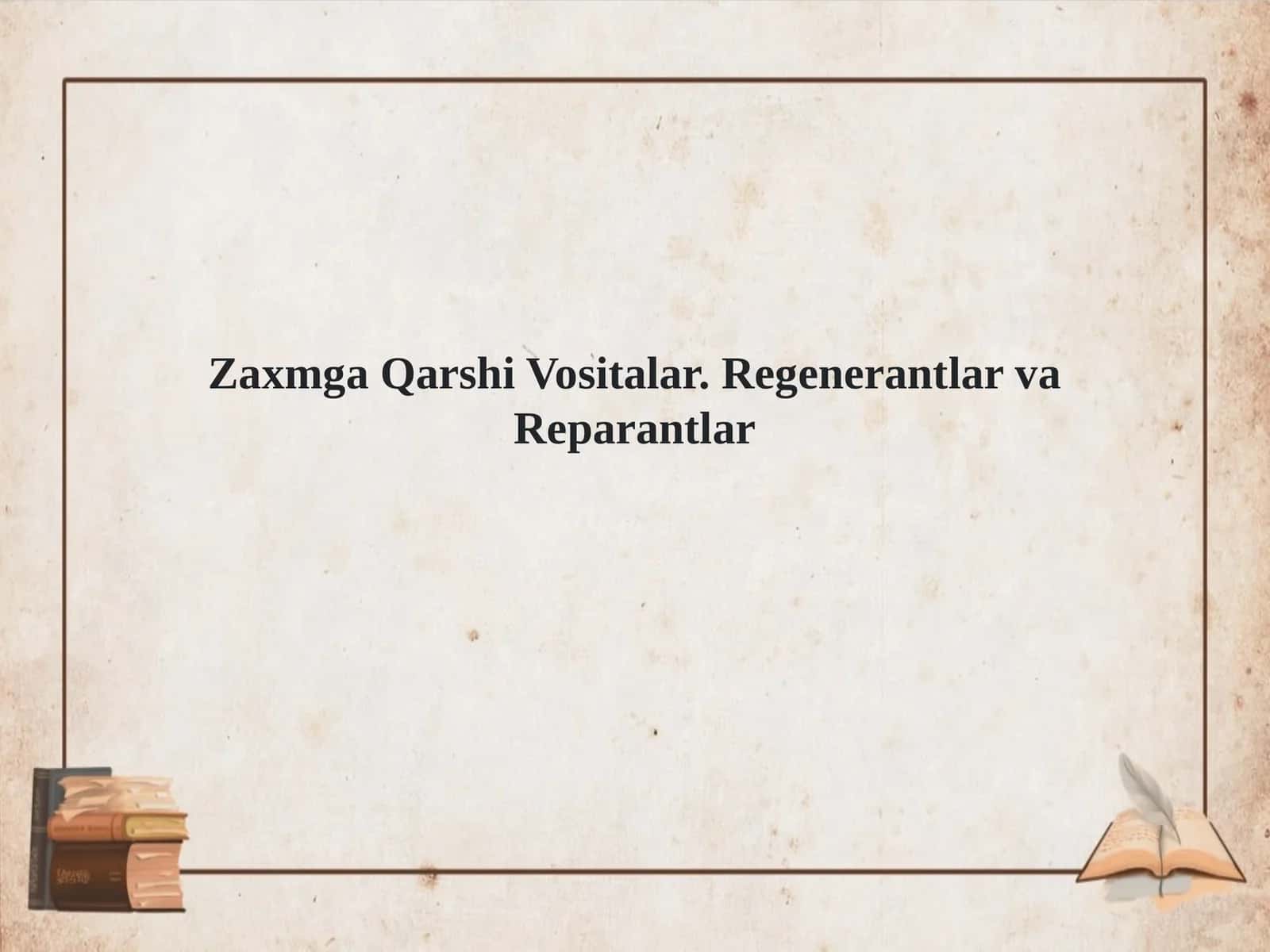 Zaxmga Qarshi Vositalar