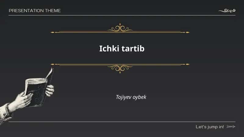 Ichki tartibning maqsadi va vazifalari