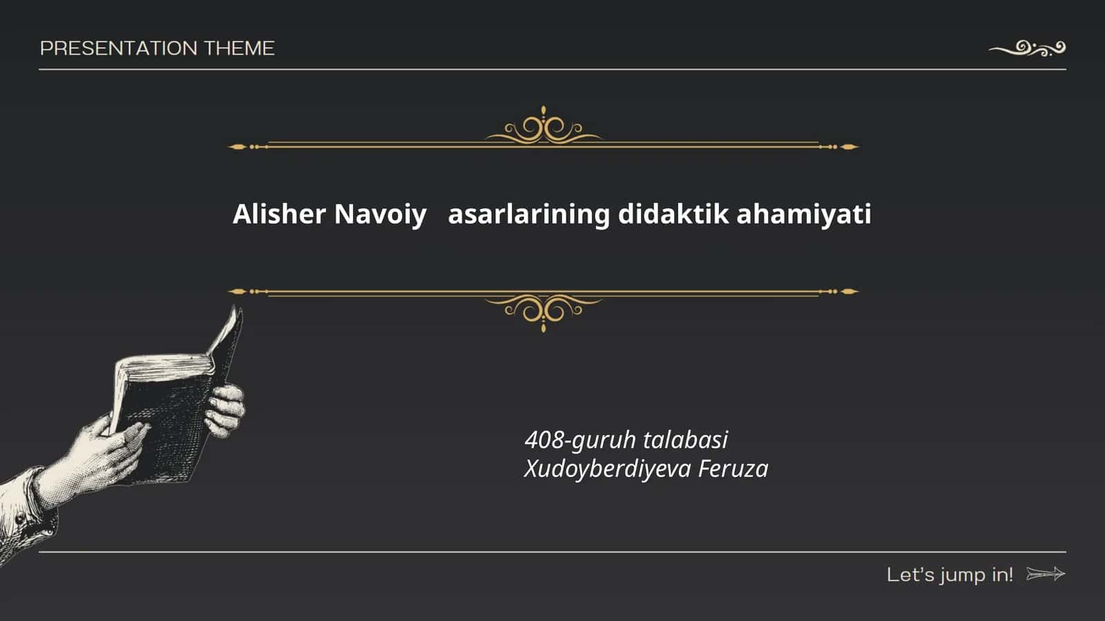Alisher Navoiy asarlarining axloqiy ta'limoti