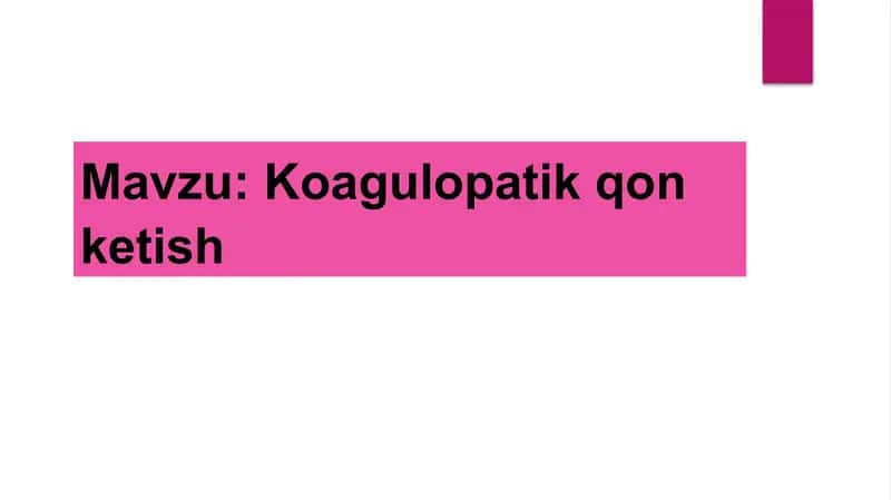 koagulopatik qon ketish