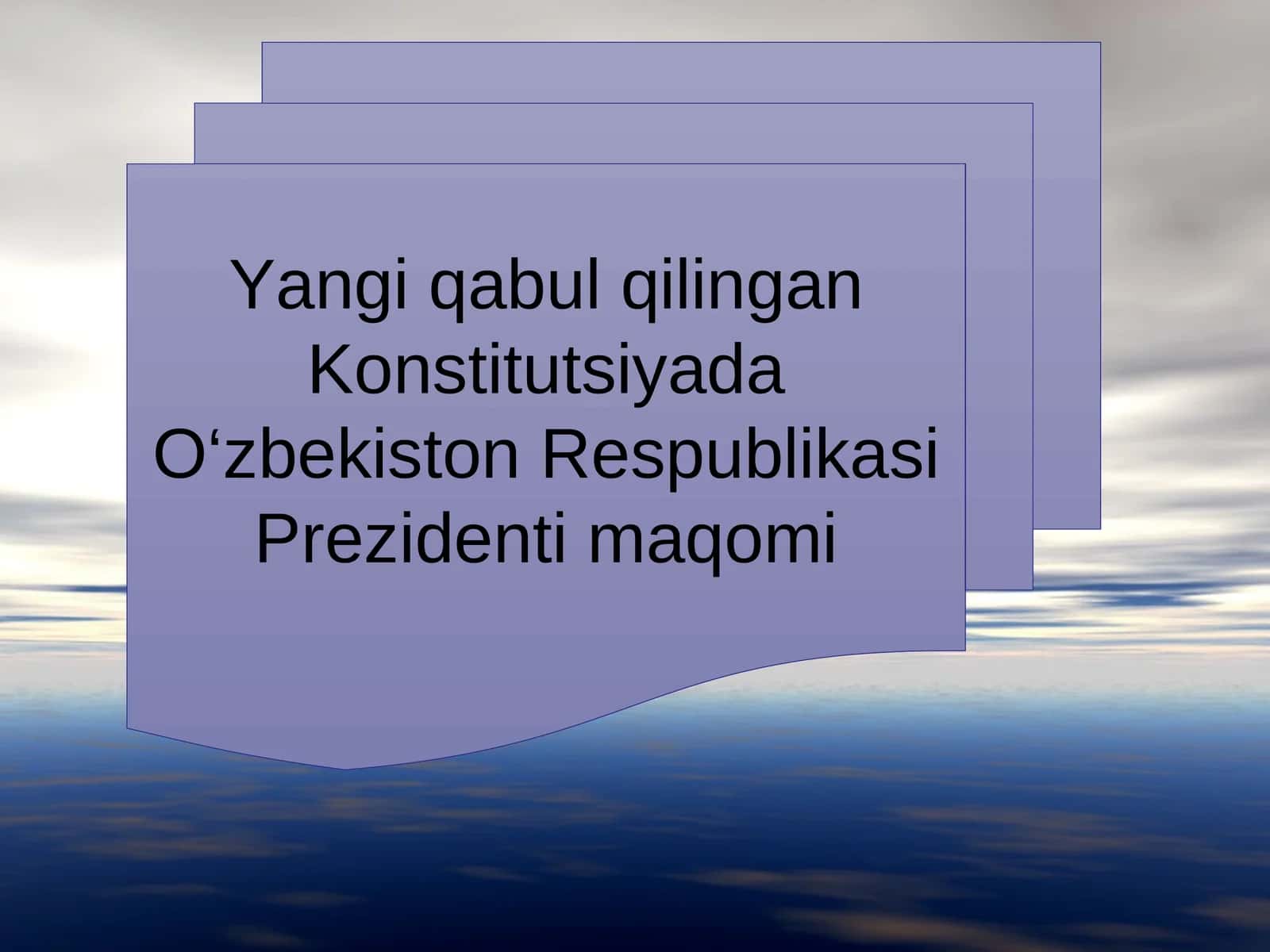 Konstitutsiyada O‘zbekiston Respublikasi Prezidenti maqomi
