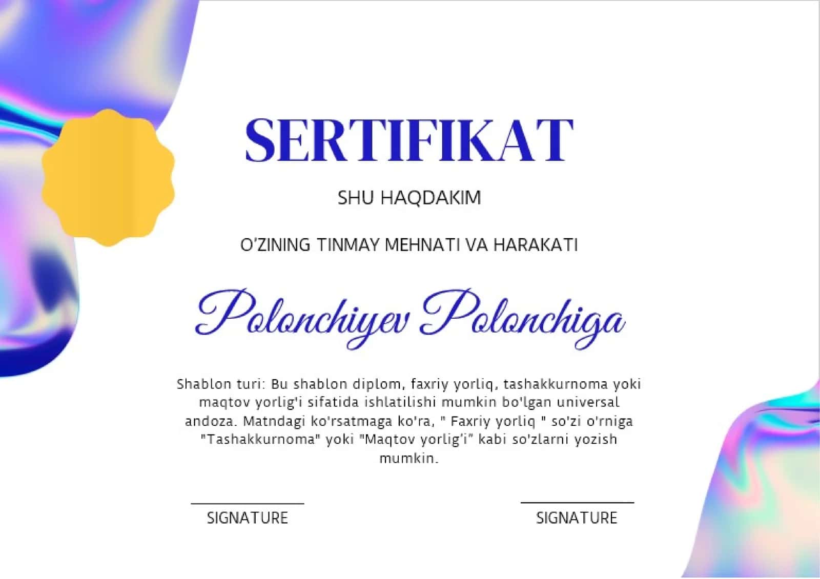 SERTIFIKAT
