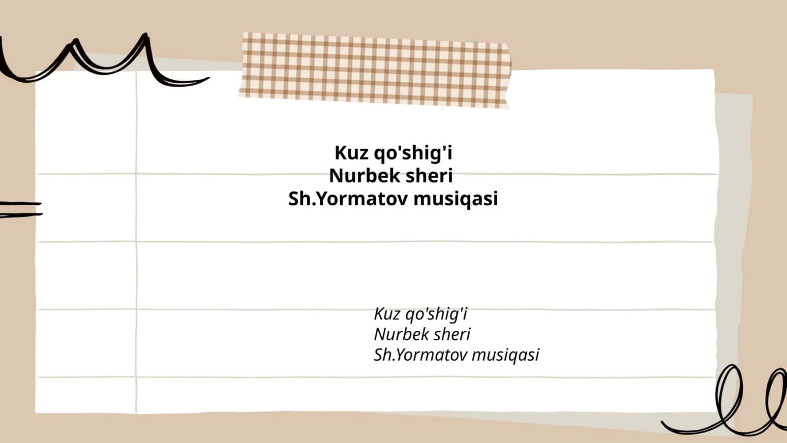 Kuz qo'shig'i