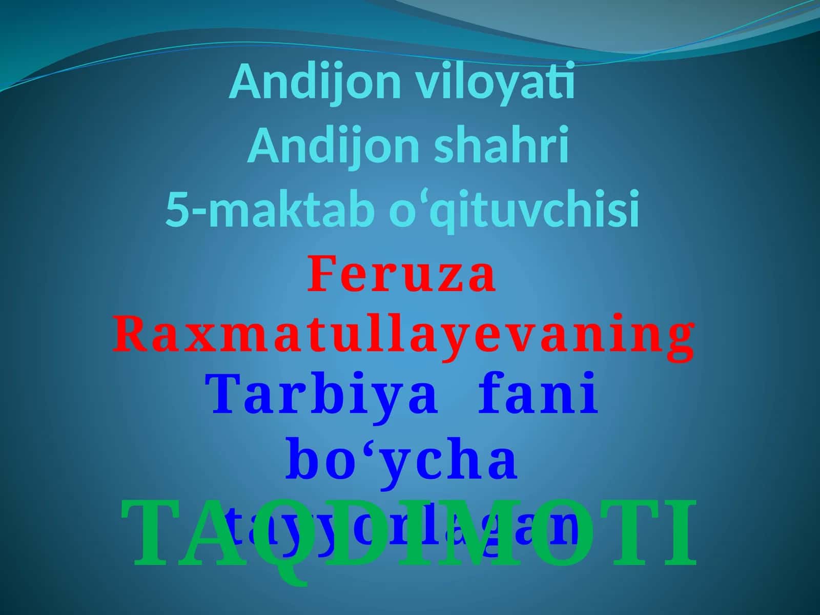 IFTIXORIMSAN-JANNATMAKON O‘ZBEKISTON