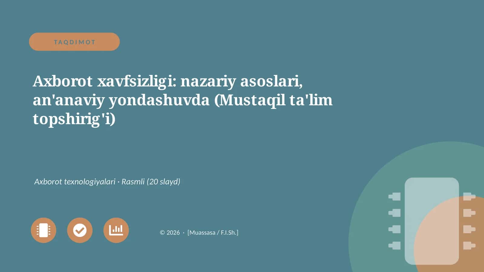 Axborot xavfsizligi: nazariy asoslari