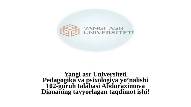 O'zbekiston Respublikasida tarbiya jarayonining hozirgi bosqich muammolari