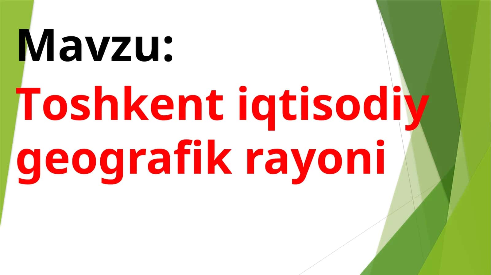 Toshkent iqtisodiy geografik rayoni