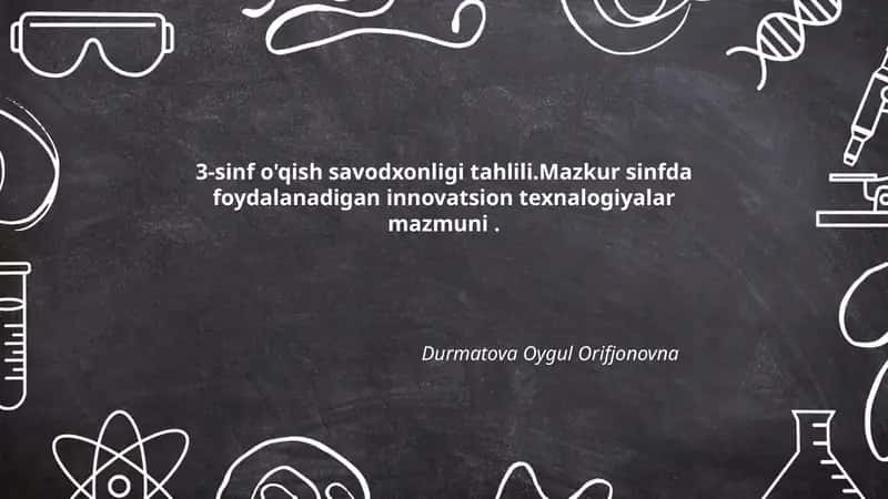3-sinf o'qish savodxonligi tahlili