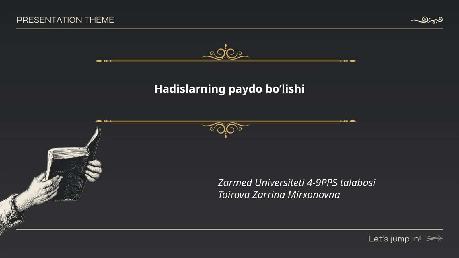 Hadislarning paydo boʻlishi