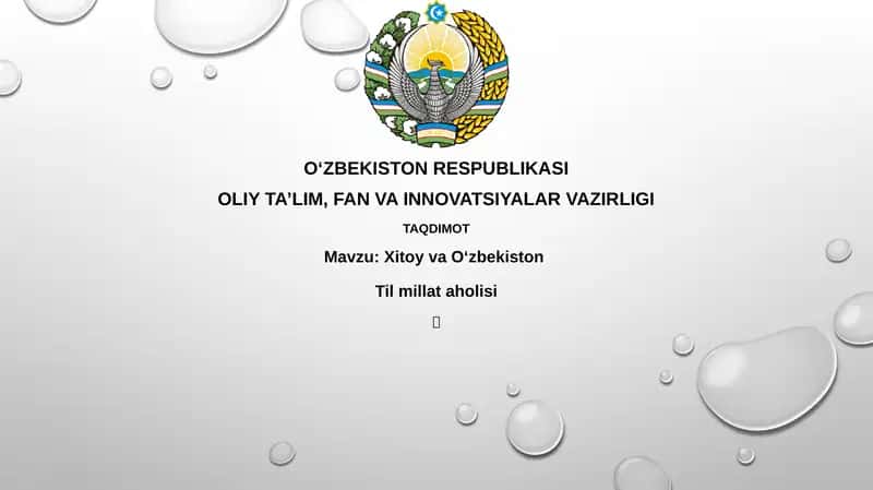 Xitoy va Oʻzbekiston: Tarix, Til va Madaniyat