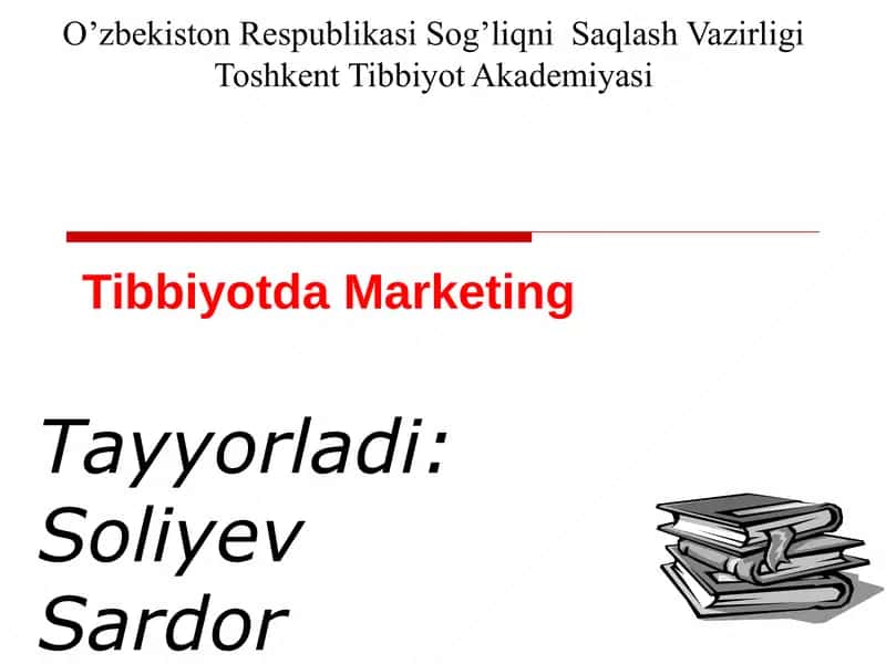Tibbiyotda Marketing