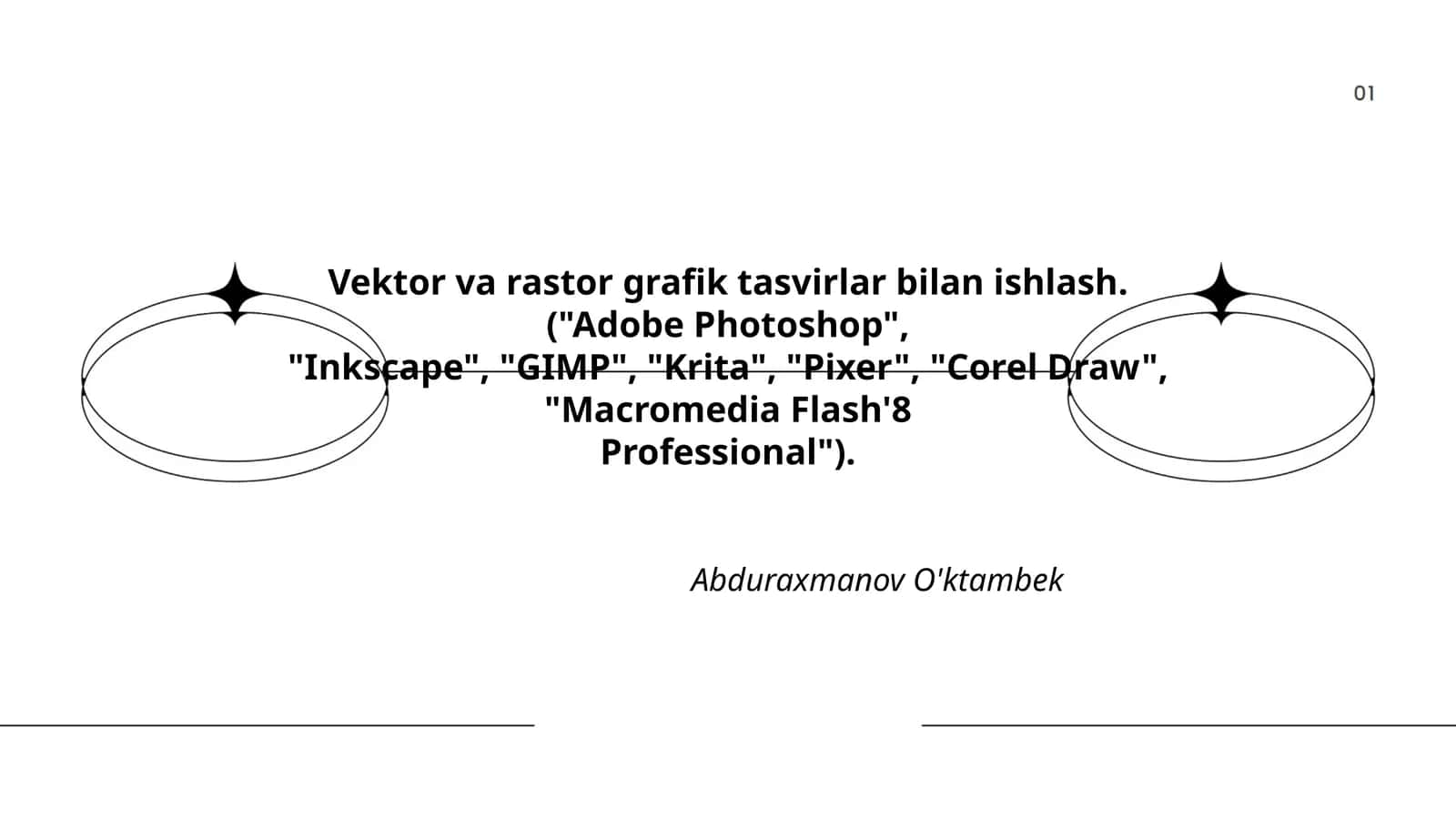 Vektor va rastor grafik tasvirlar bilan ishlash