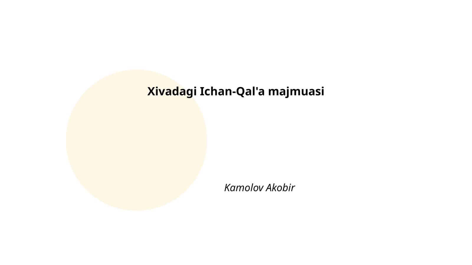Xivadagi Ichan-Qal'a majmuasi