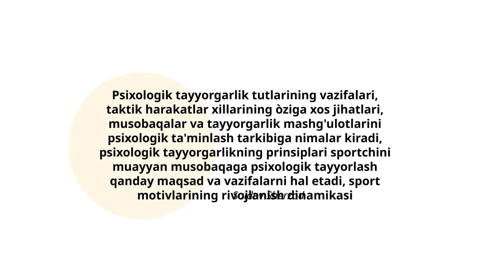 Psixologik tayyorgarlik