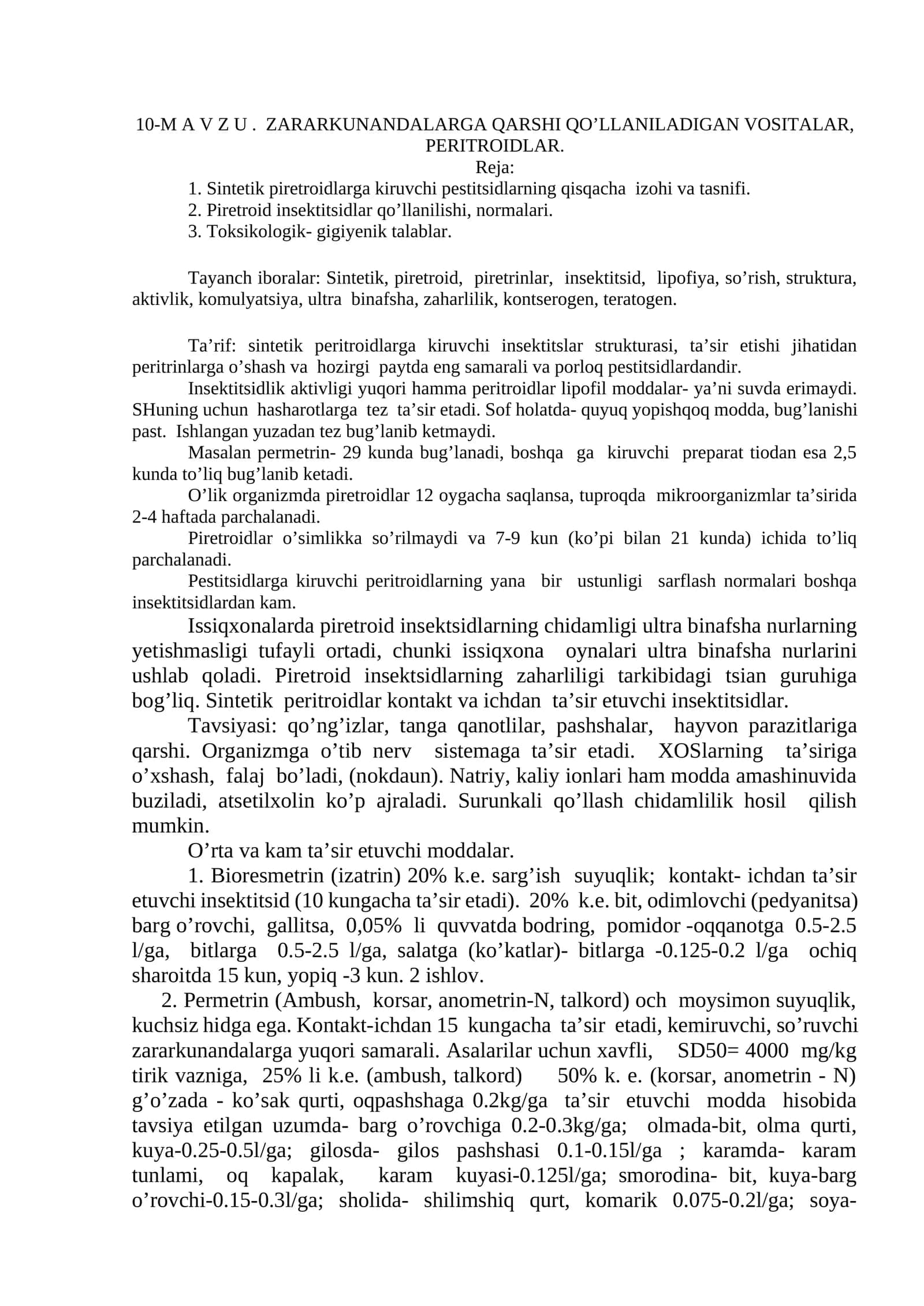 Sintetik piretroidlar