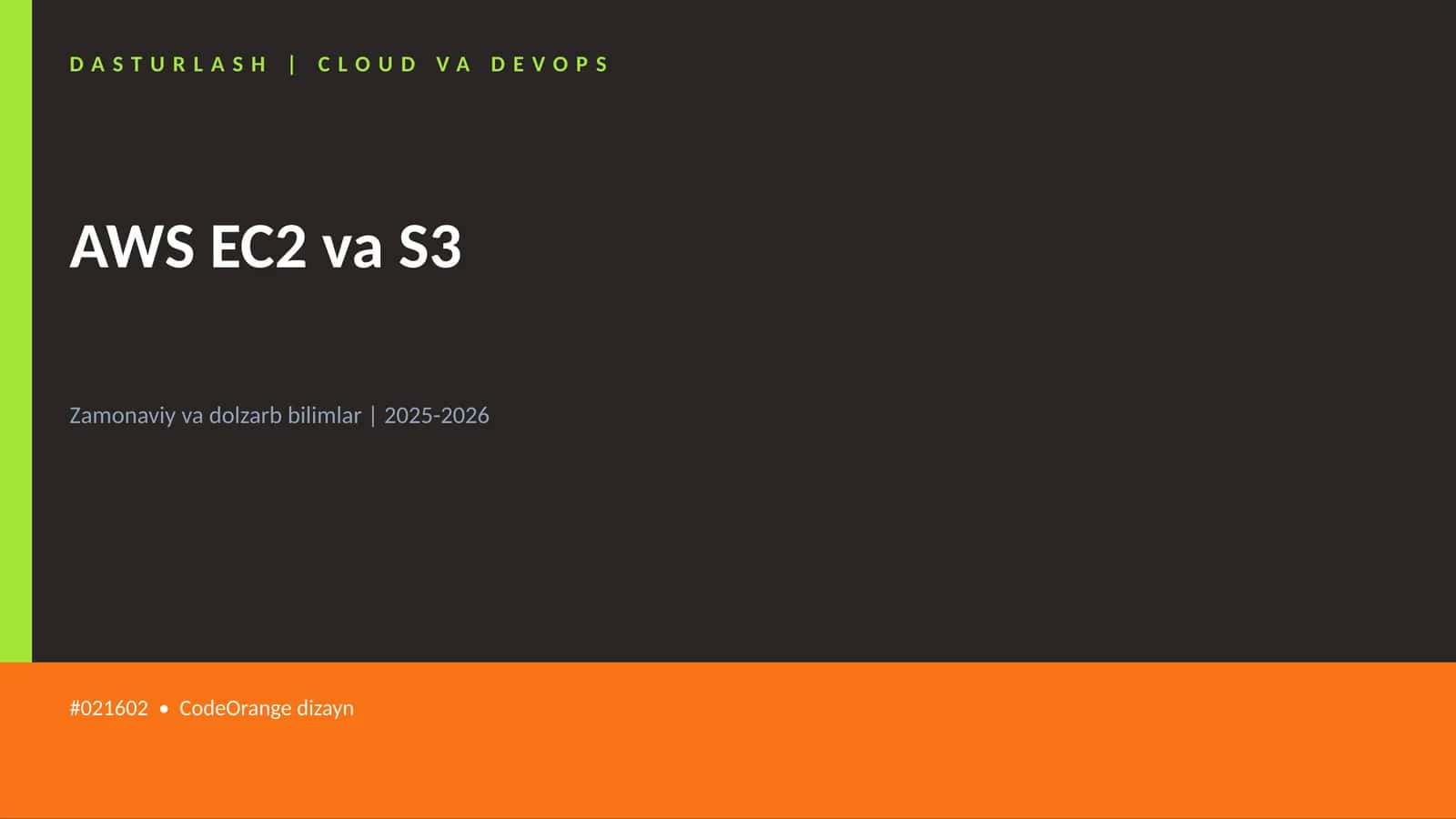 AWS EC2 va S3