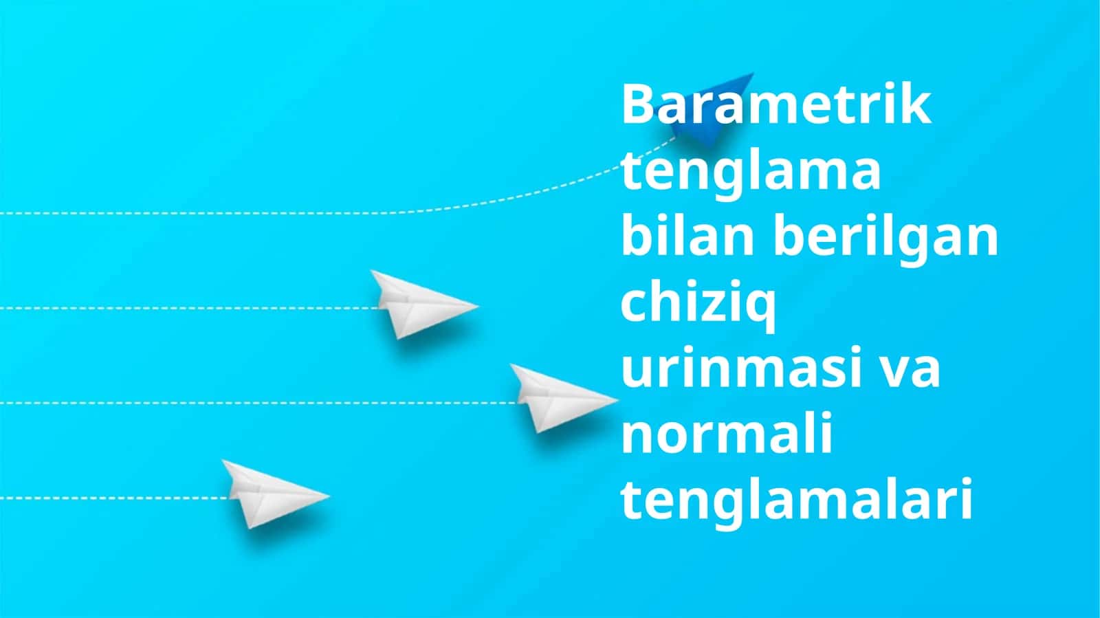 Barametriktenglamabilanberilganchiziqurinmasivanormalitenglamalari