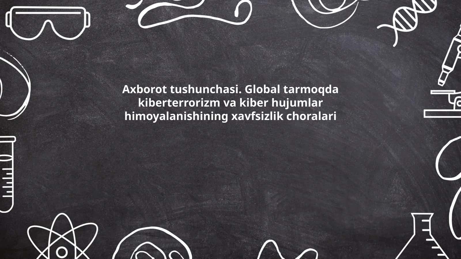 Axborot tushunchasi
