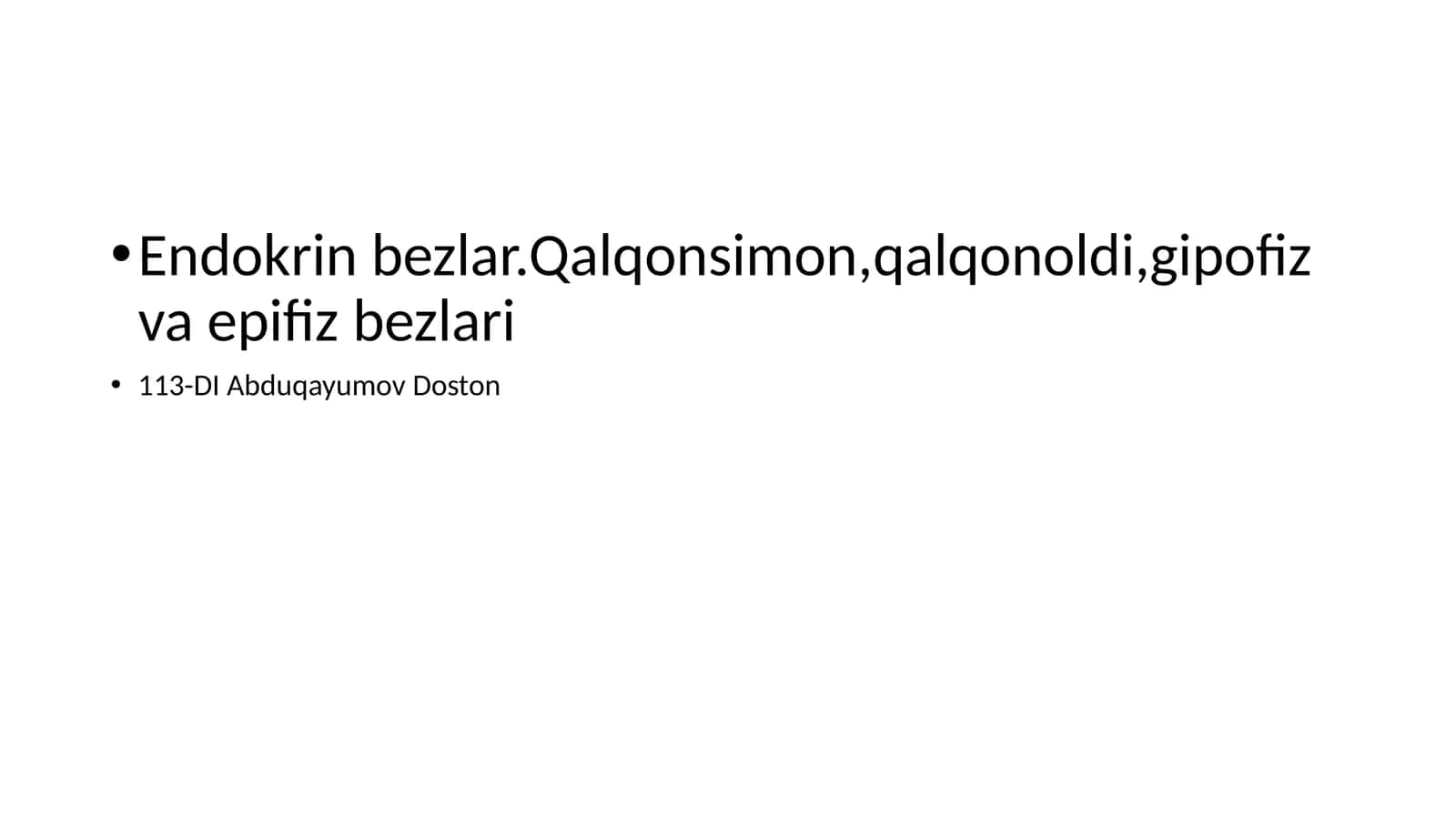 Endokrinbezlar