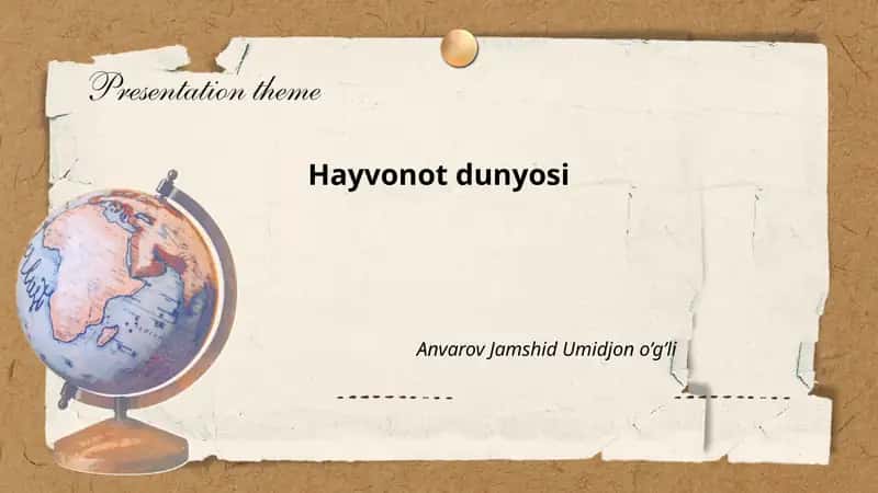 Hayvonot dunyosi