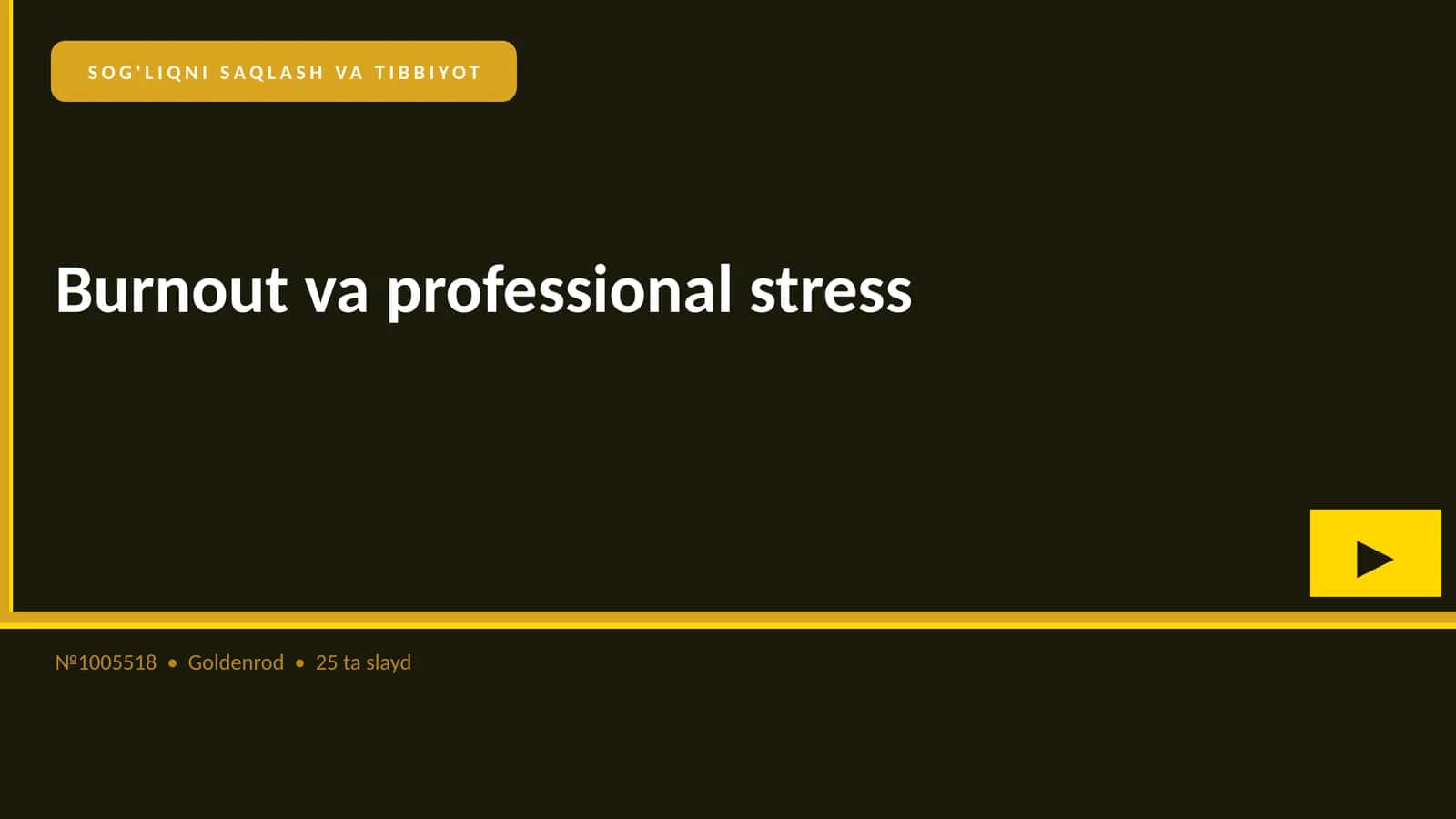 Burnout va professional stress
