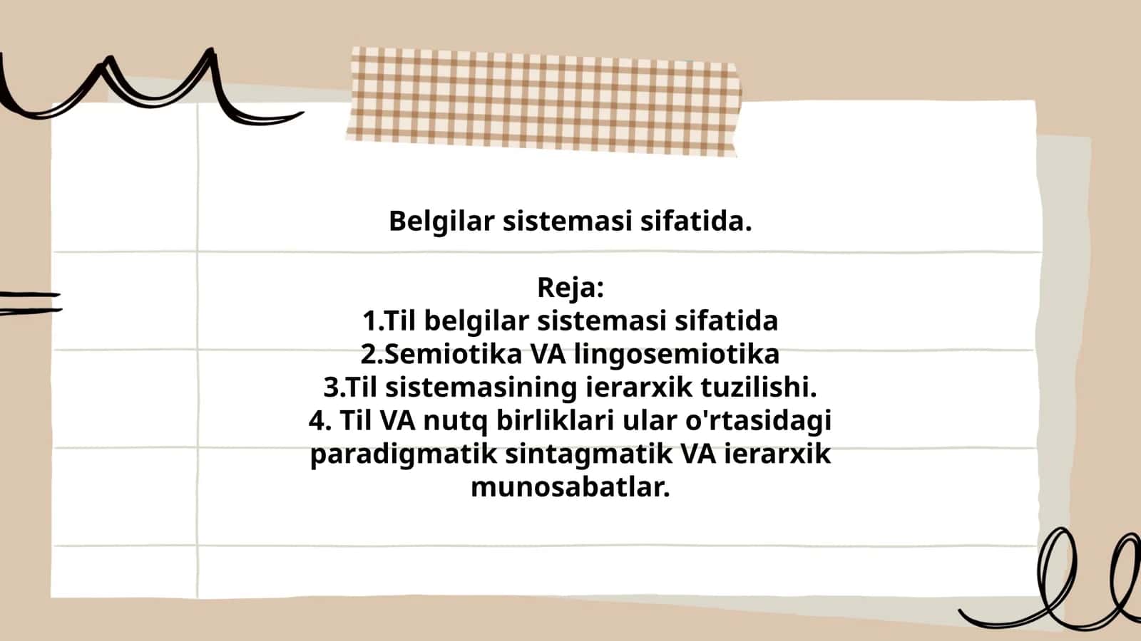 Til Belgilar Sistemasi