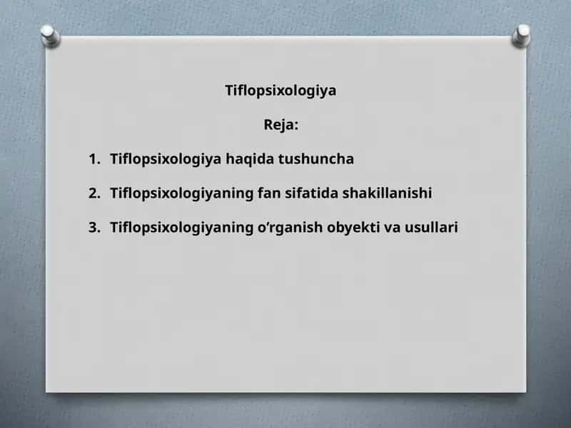 Tiflopsixologiya