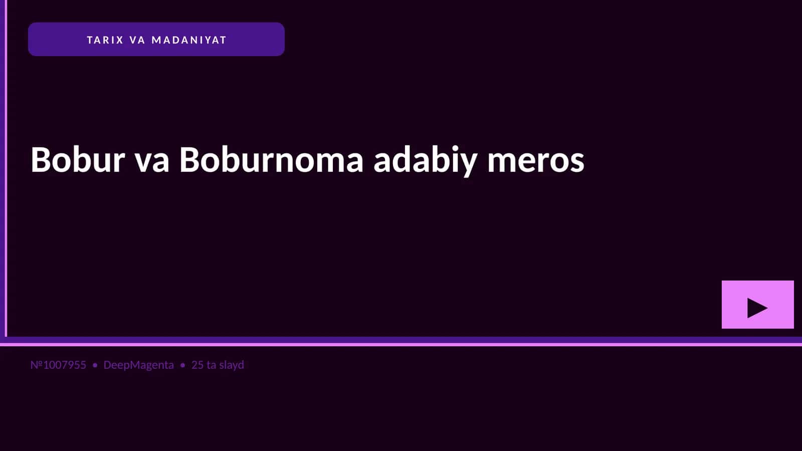 Bobur va Boburnoma adabiy meros