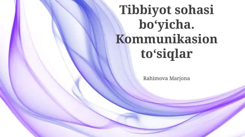 Kommunikasion toʻsiqlar
