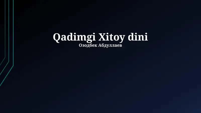 Qadimgi Xitoy dini