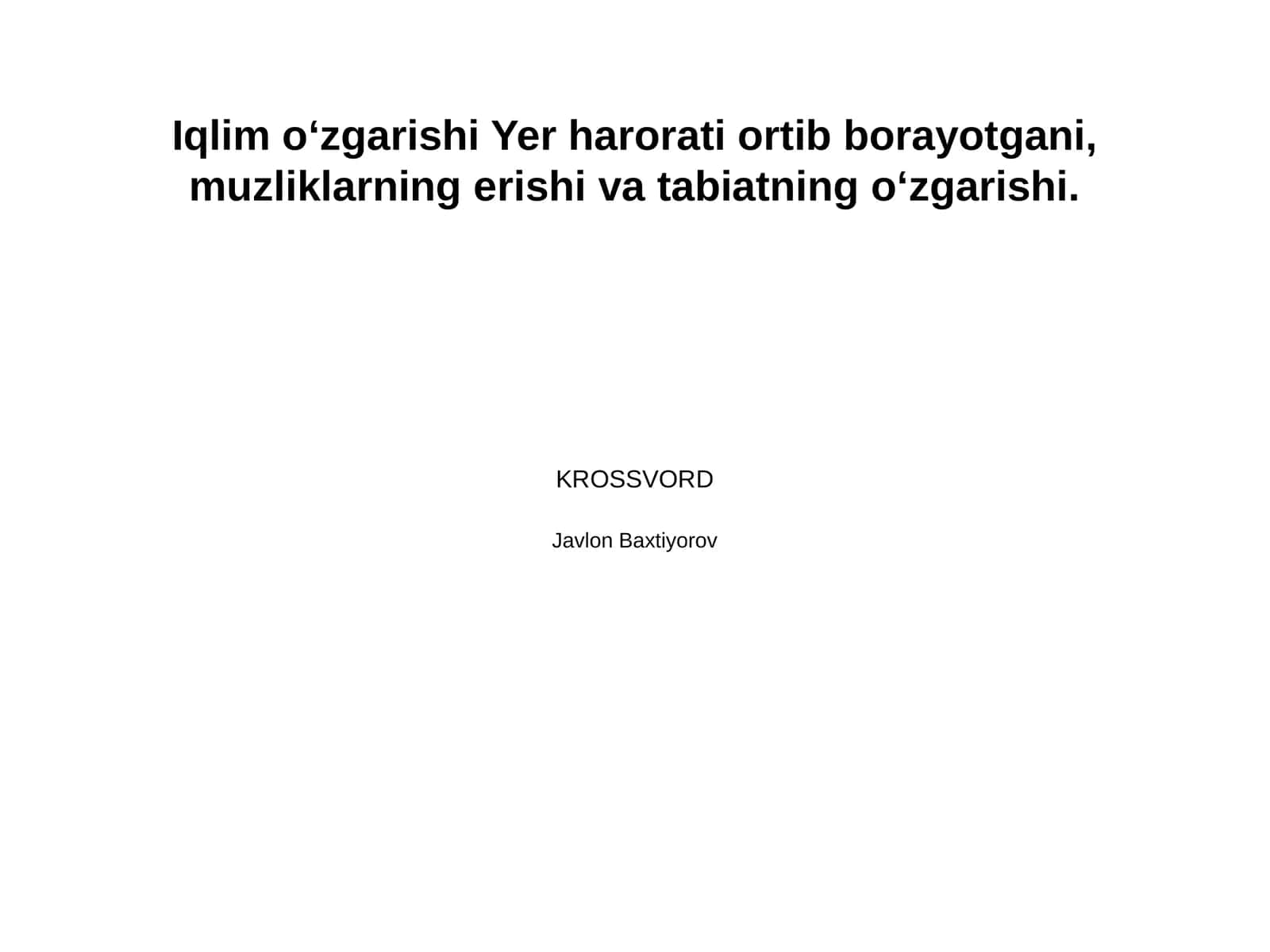 KROSSVORD