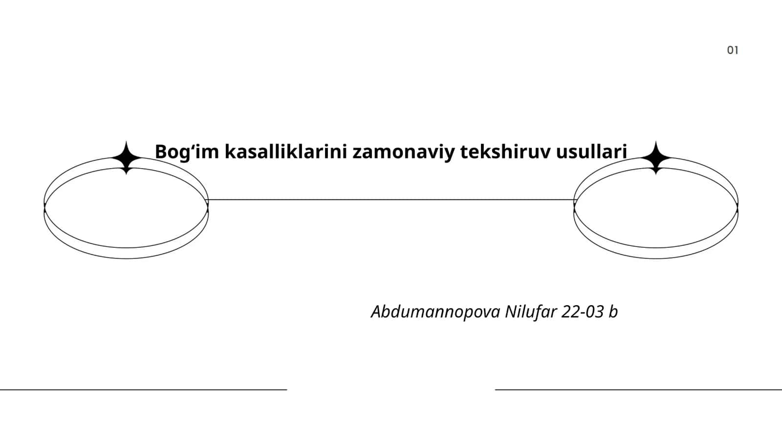 Bogʻim kasalliklarini zamonaviy tekshiruv usullari