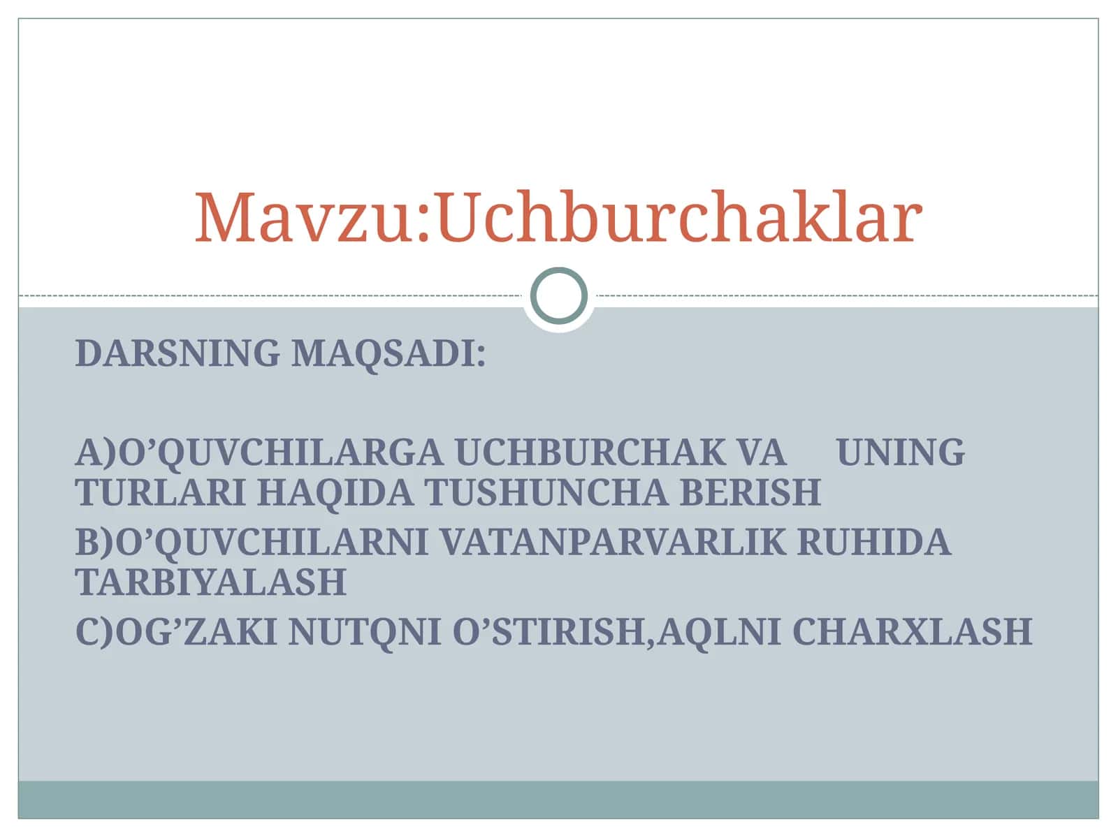 Uchburchaklar