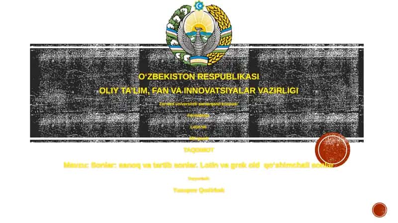 Sonlar: Sanoq va Tartib Sonlar