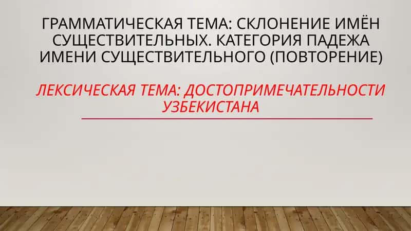 Склонение имён существительных-Склонение имён существительных. Категория падежа имени существительного (повторение)