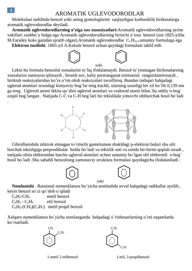 Aromatik uglevodorodlar