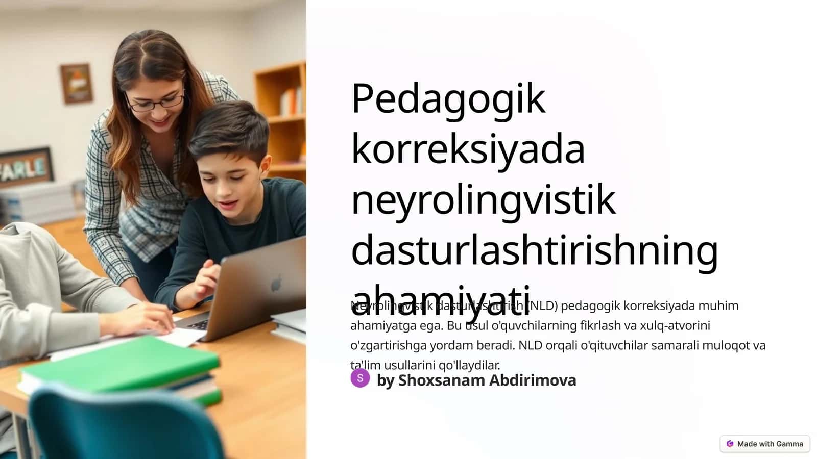 Neyrolingvistik dasturlashtirish