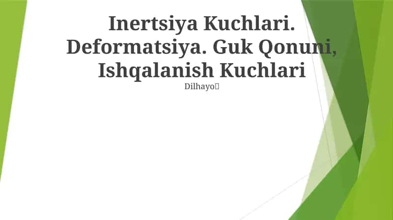 Inertsiya Kuchlari