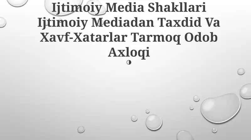 Ijtimoiy Media Shakllari, Taxdid va Xavf-Xatarlar