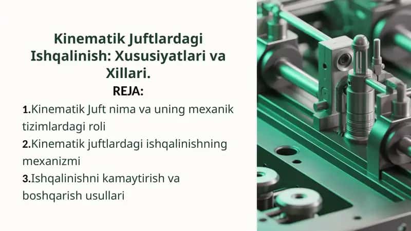 Kinematik Juftlardagi Ishqalinish