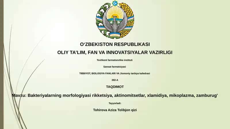 Bakterial morfologiya