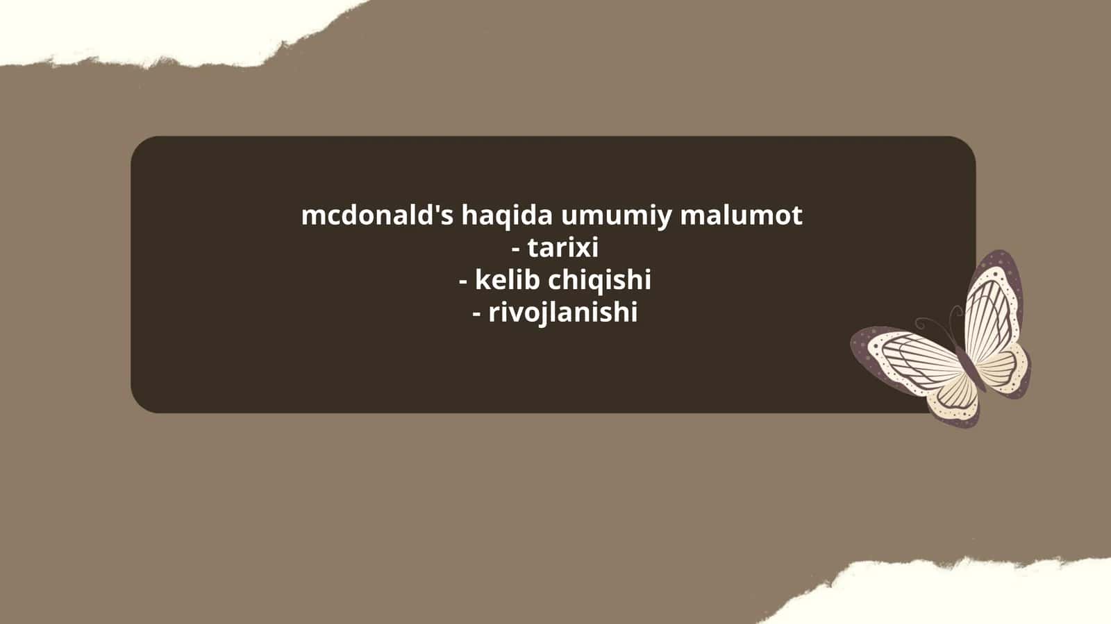 McDonald's