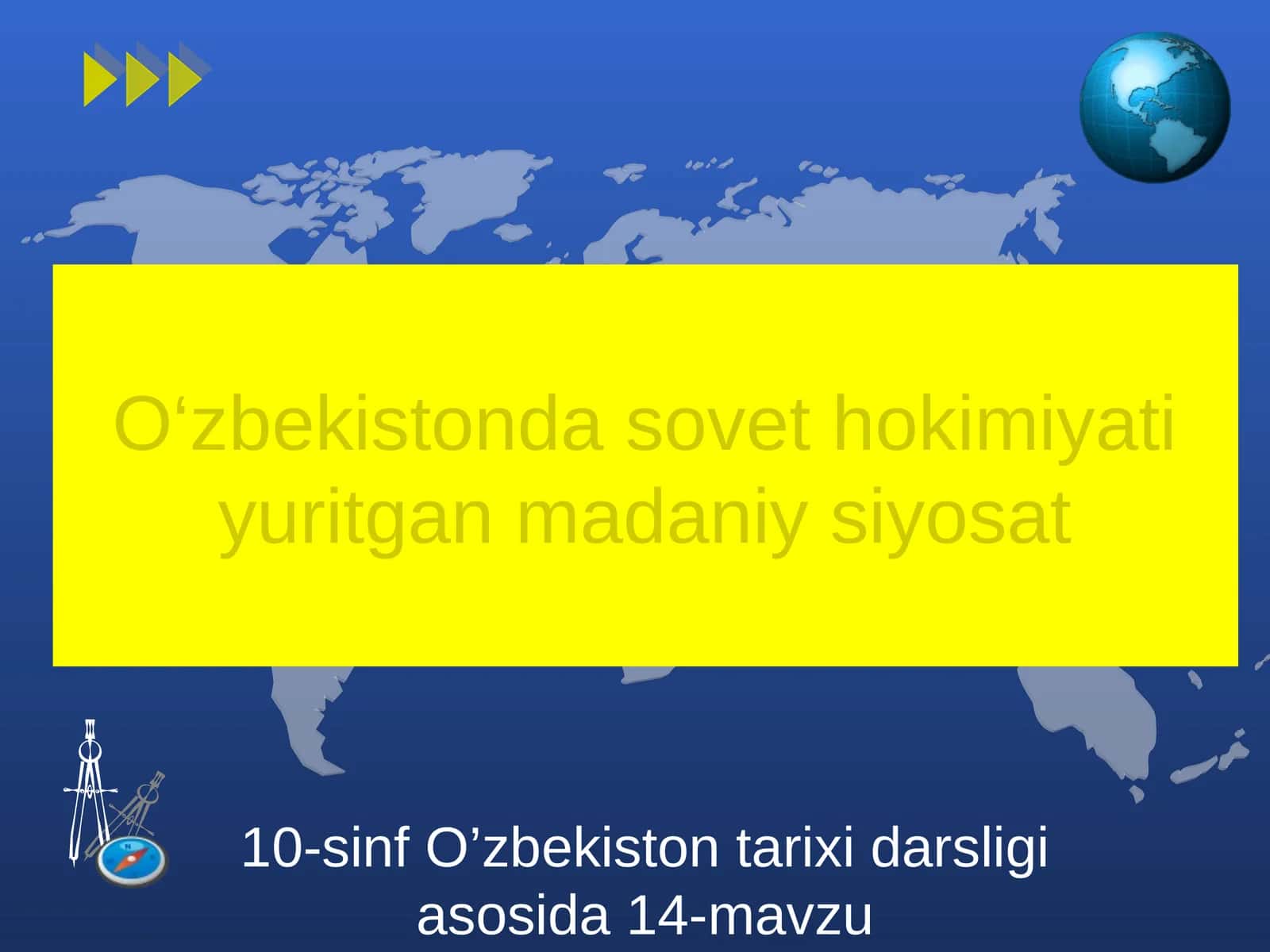 10-sinf O’zbekiston tarixi darsligi asosida 14-mavzu