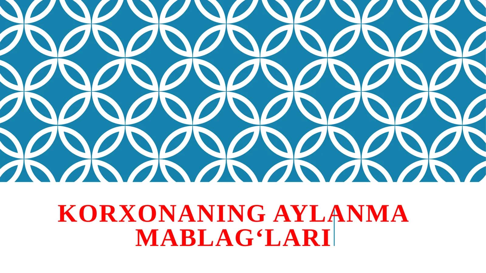 Korxonaning aylanma mablag‘lari