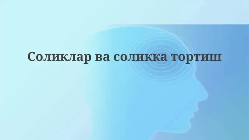 Soliklar va soliq solish asoslari