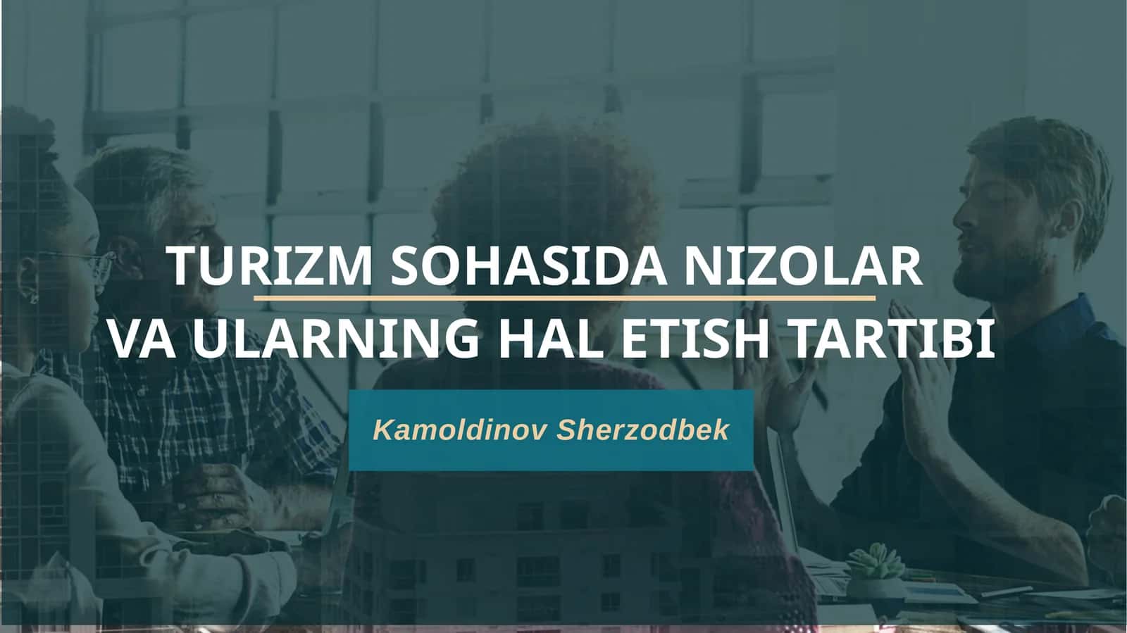 Nizolarga bo'lgan hal etish tartibi