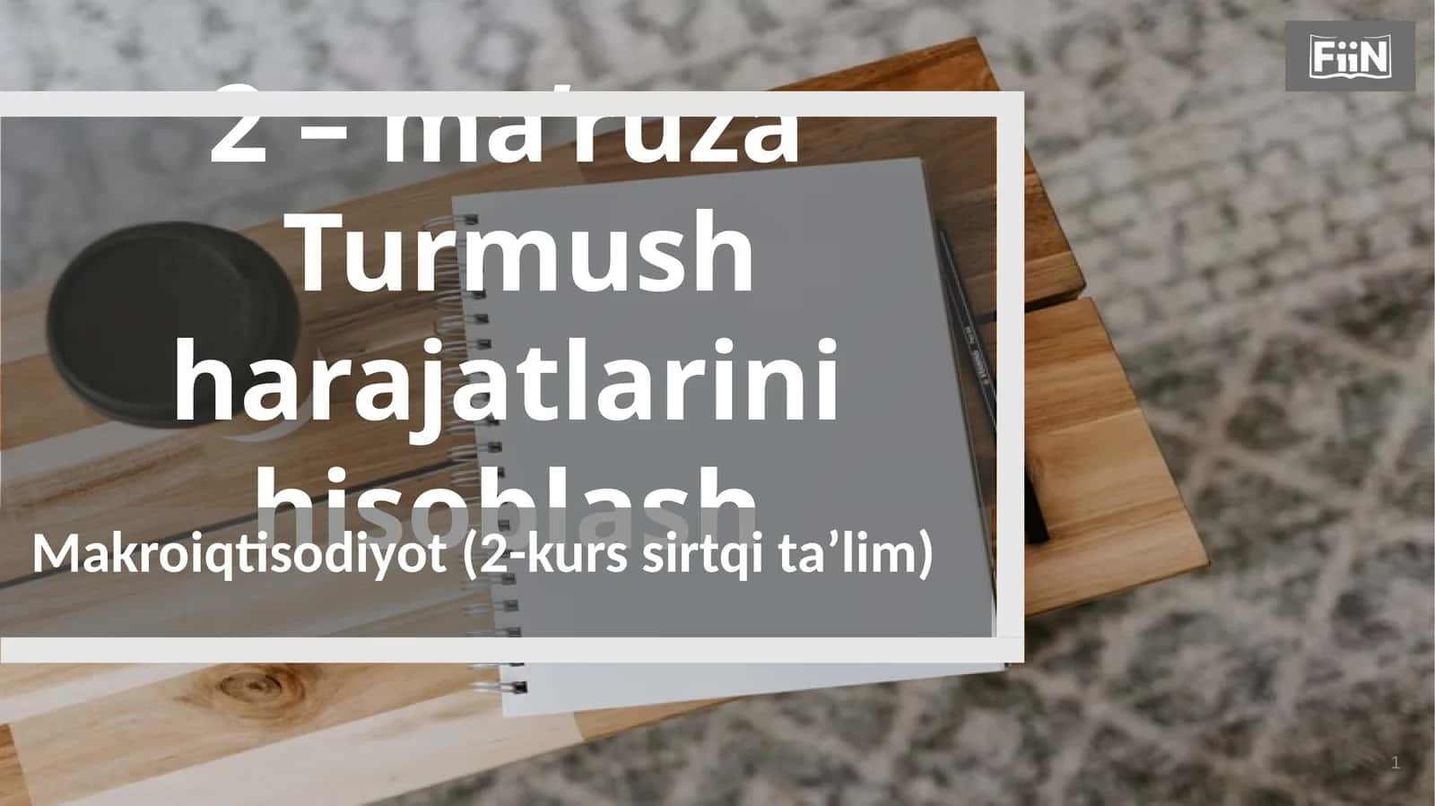 Turmush harajatlari hisoblash