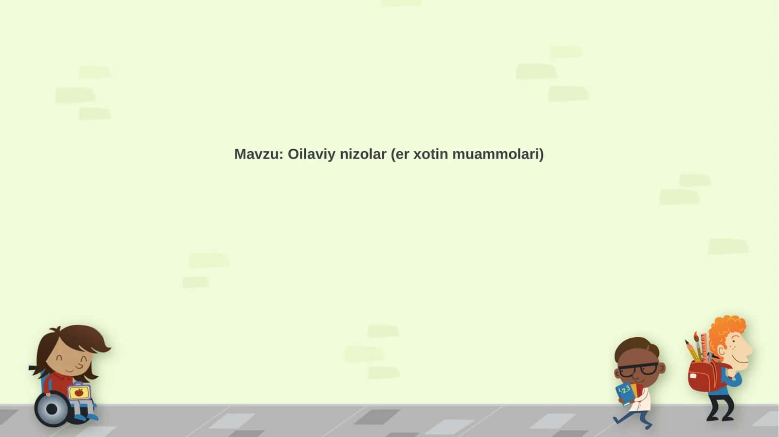 Oilaviynizolar(erxotinmuammolari)